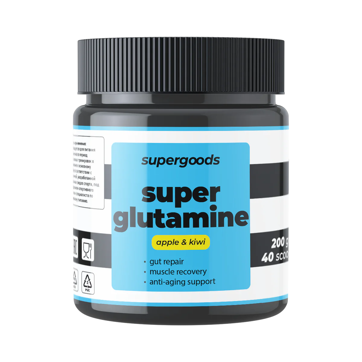 Глютамин, яблоко-киви, изображение товара supergoods